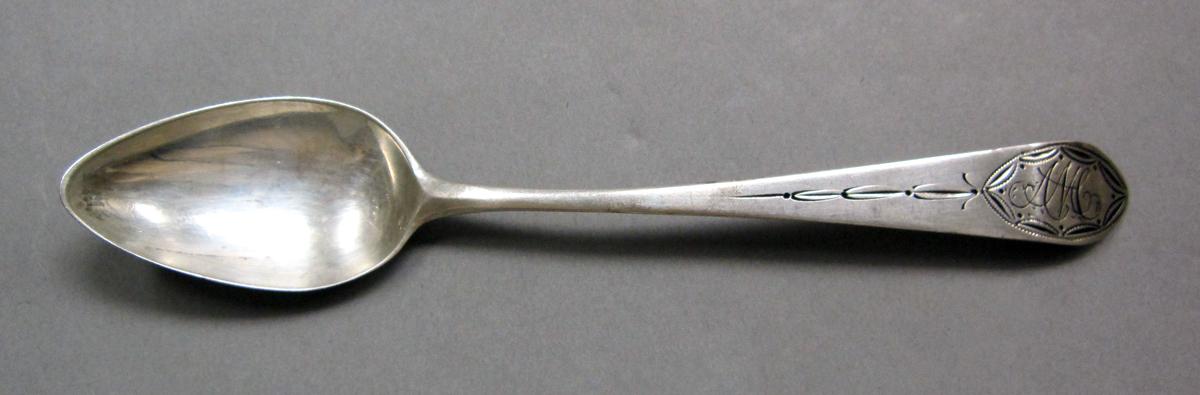 1998.0004.3940 Silver spoon upper surface