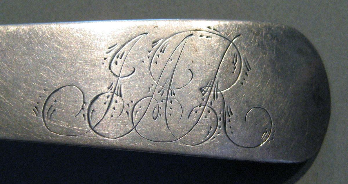 1998.0004.394 Silver Spoon engraving