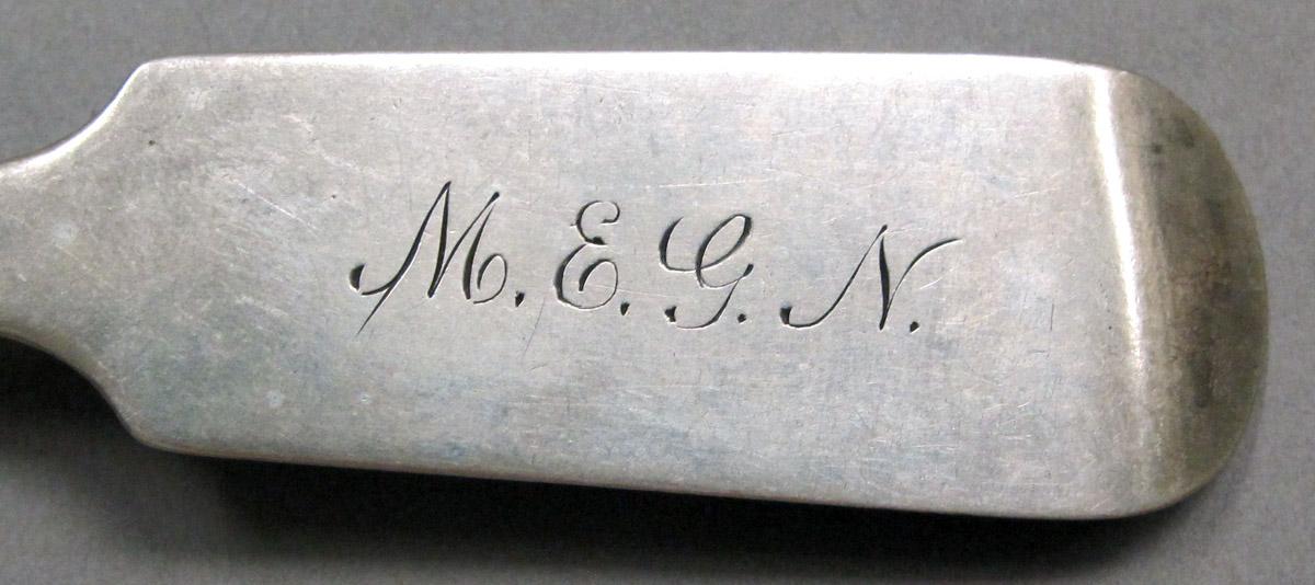 1998.0004.3952 Silver Spoon engraving