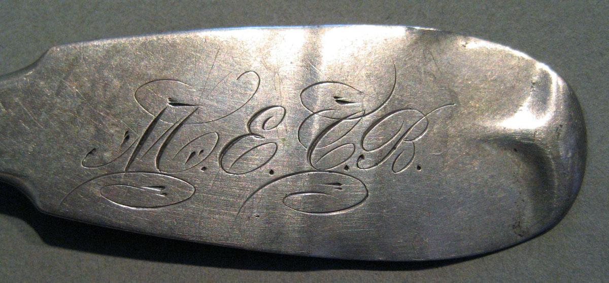 1998.0004.395 Silver Spoon engraving