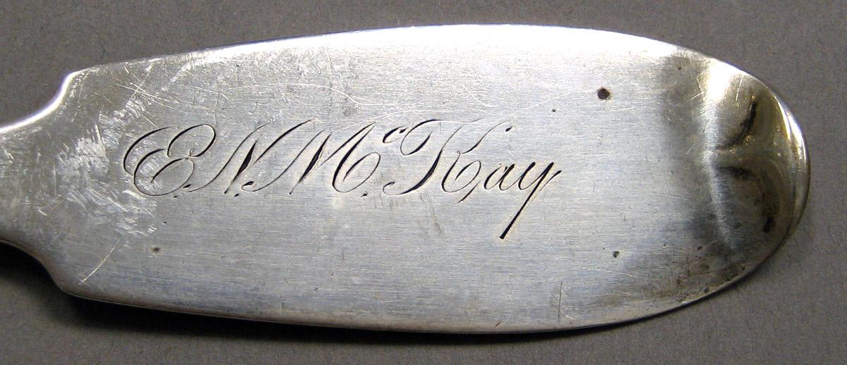 1998.0004.3961 Silver Spoon engraving
