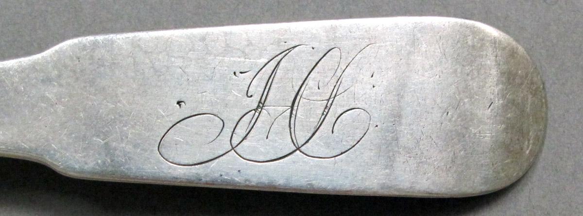 1998.0004.3964 Silver Spoon engraving