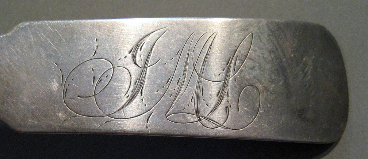 1998.0004.396 Silver Spoon engraving