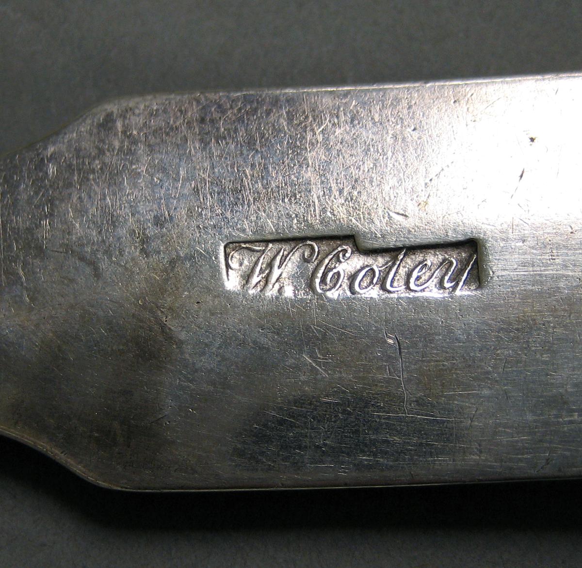 1998.0004.3979 Silver spoon mark