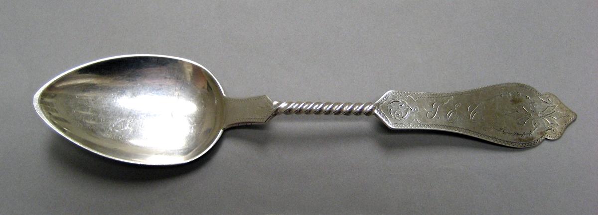1998.0004.3982 Silver spoon upper surface