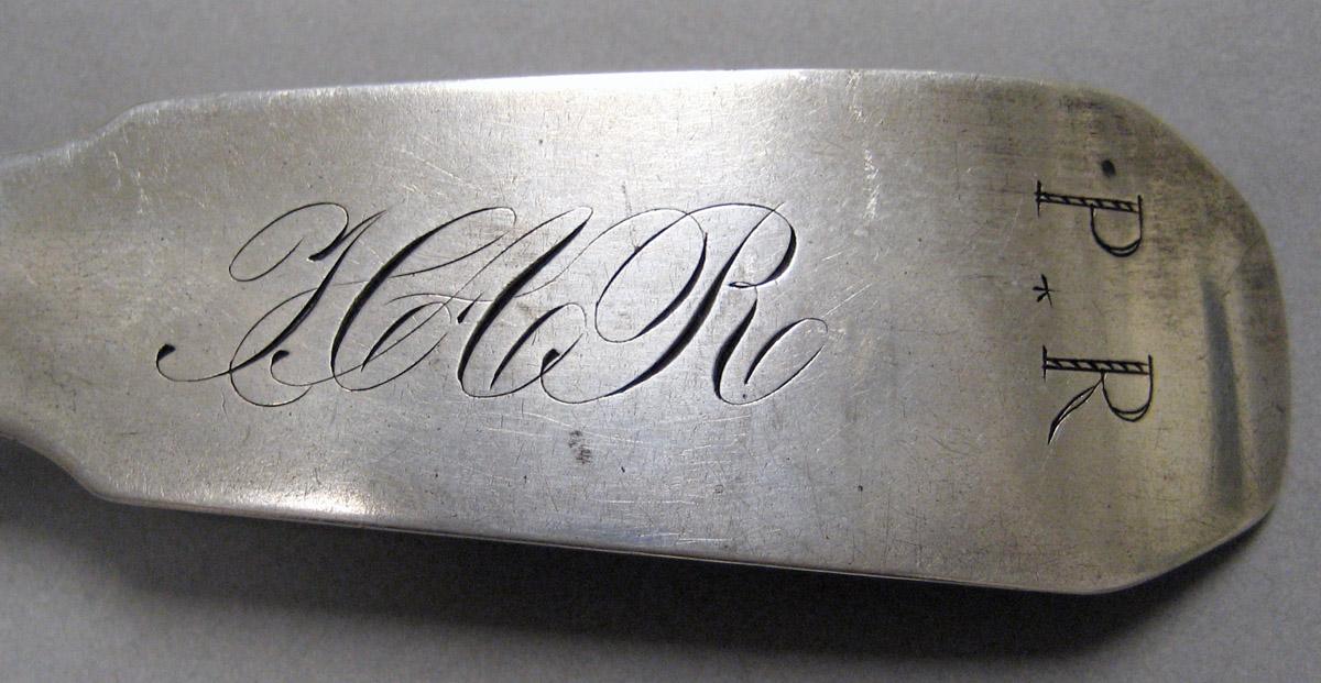 1998.0004.3995 Silver Spoon engraving