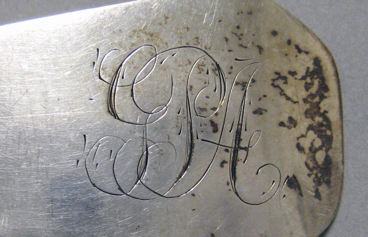 1998.0004.3996 Silver Spoon engraving