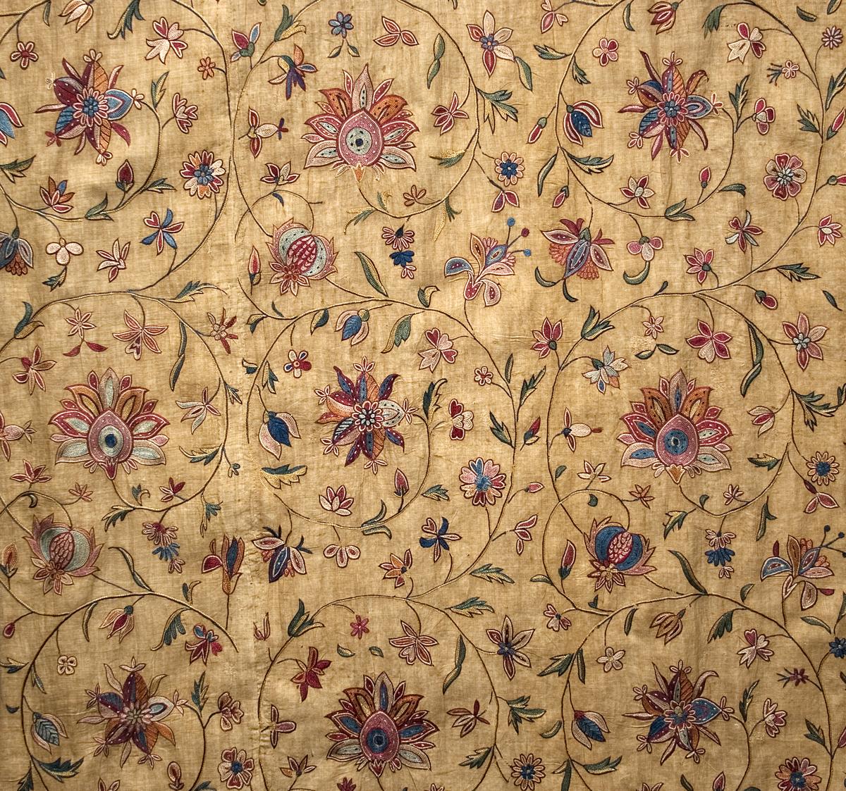 1958.0634.002 A Window Hanging, Side Curtain, Pattern Repeat