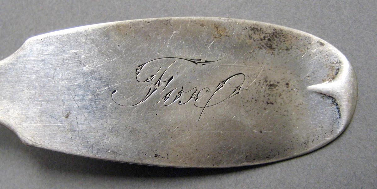 1998.0004.4015 Silver Spoon engraving