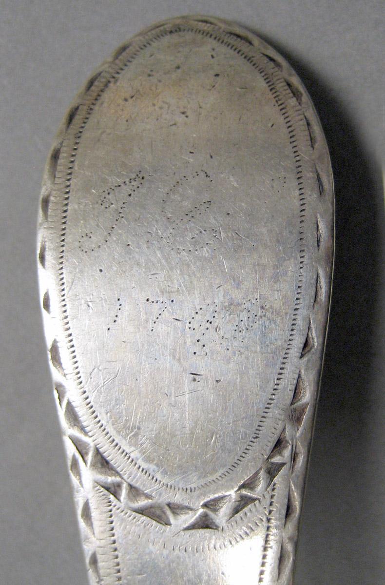 1998.0004.4018 Silver Spoon engraving