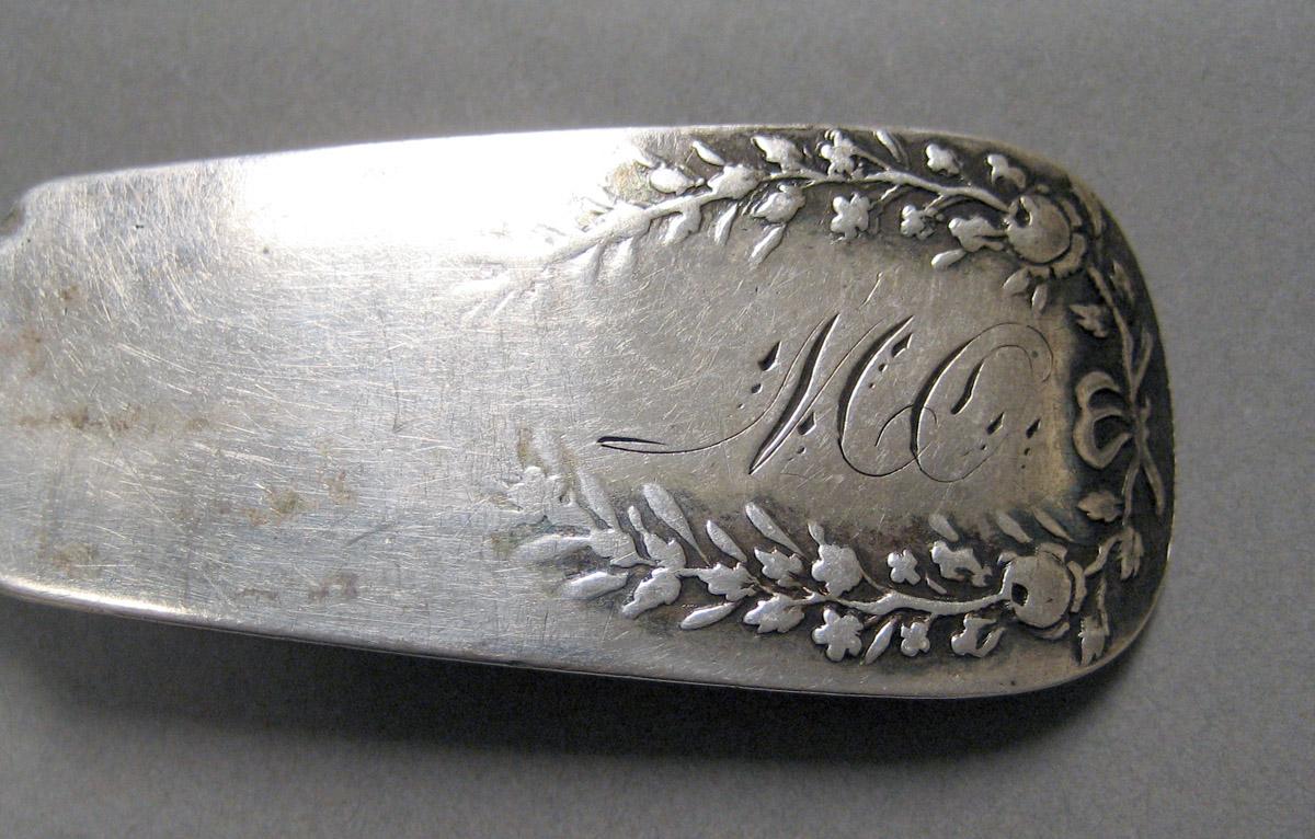 1998.0004.4019 Silver Spoon engraving