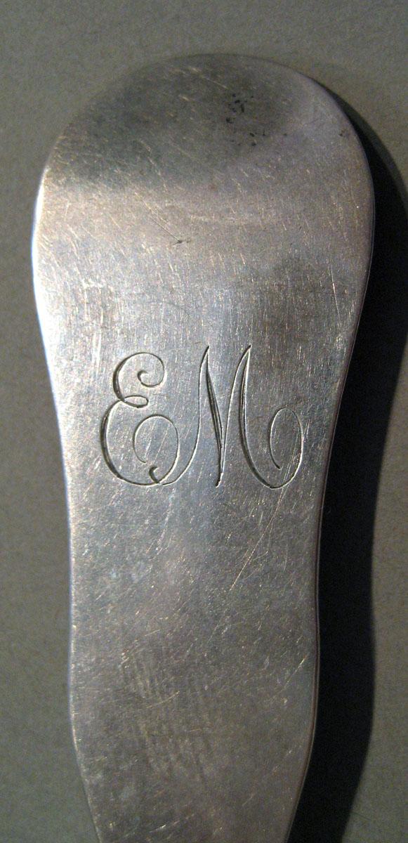 1998.0004.401 Silver Spoon engraving