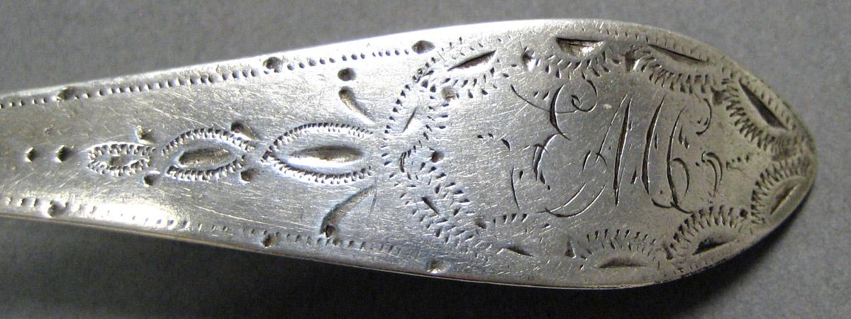 1998.0004.4038 Silver Spoon engraving