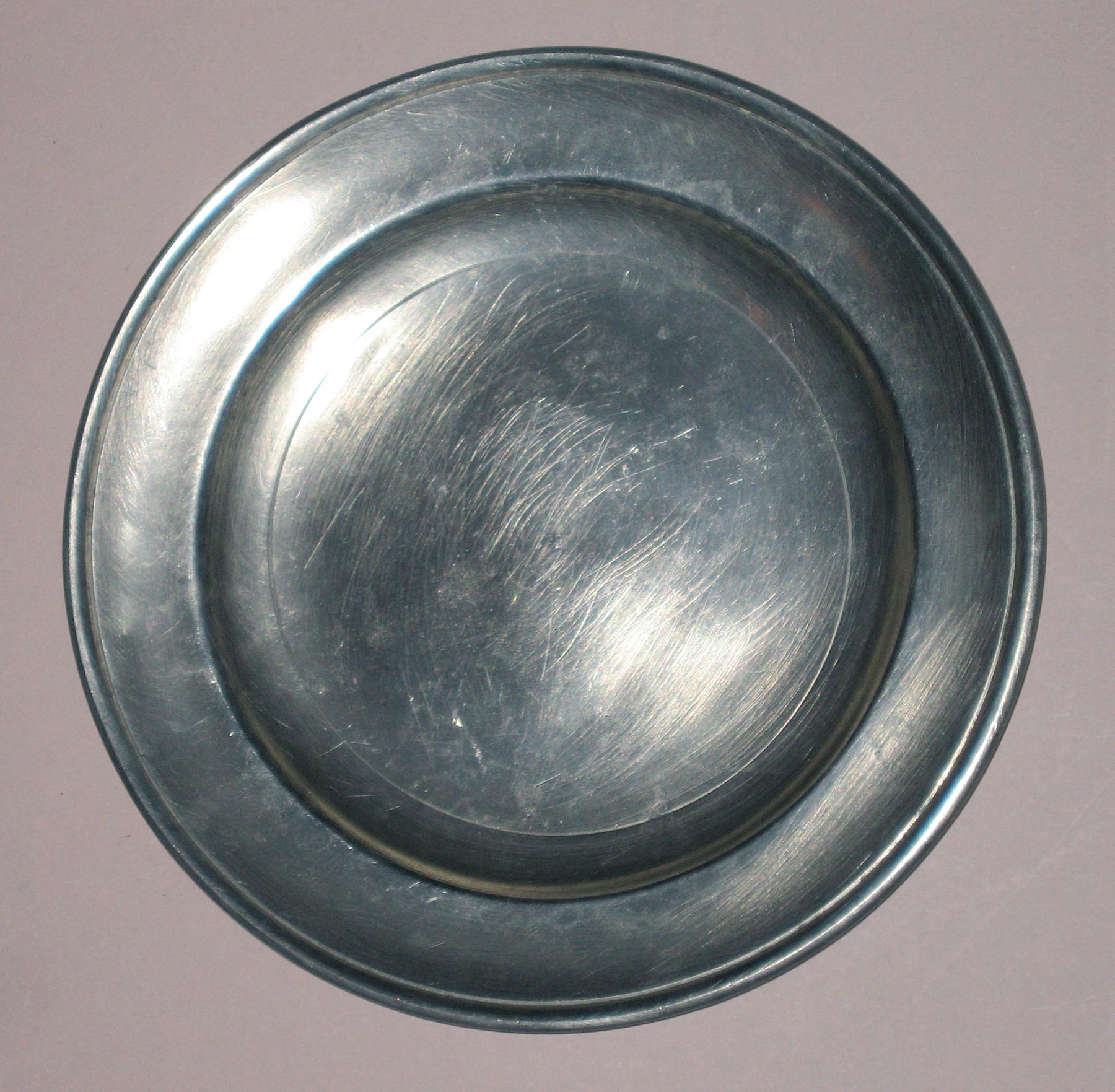 1958.0639 Pewter plate