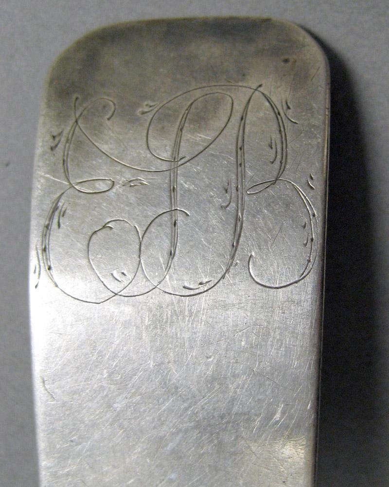 1998.0004.4063 Silver Spoon engraving