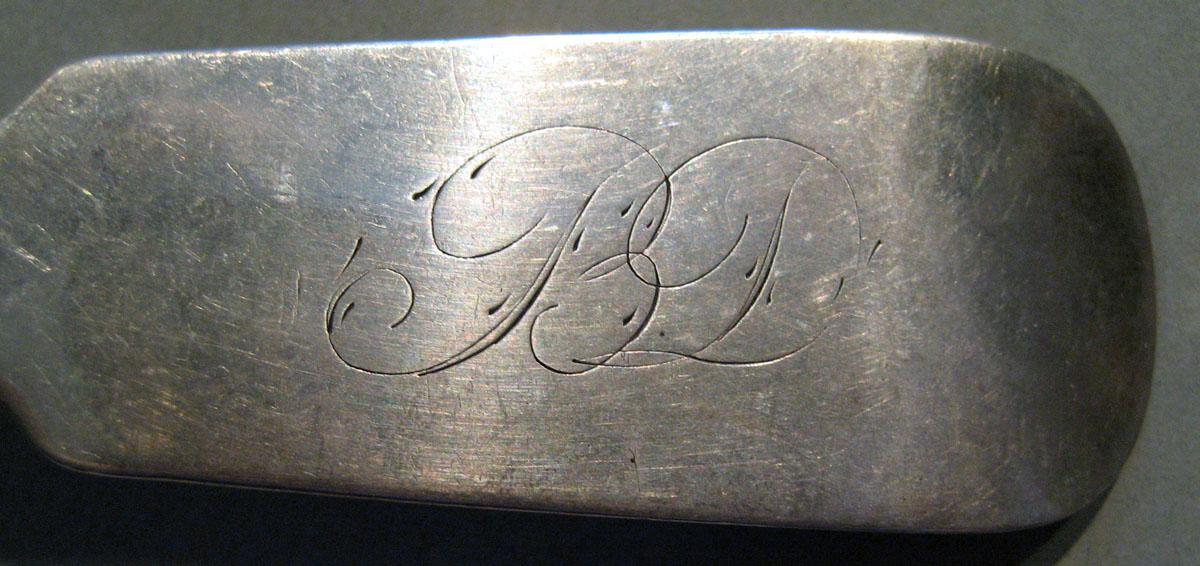 1998.0004.406 Silver Spoon engraving