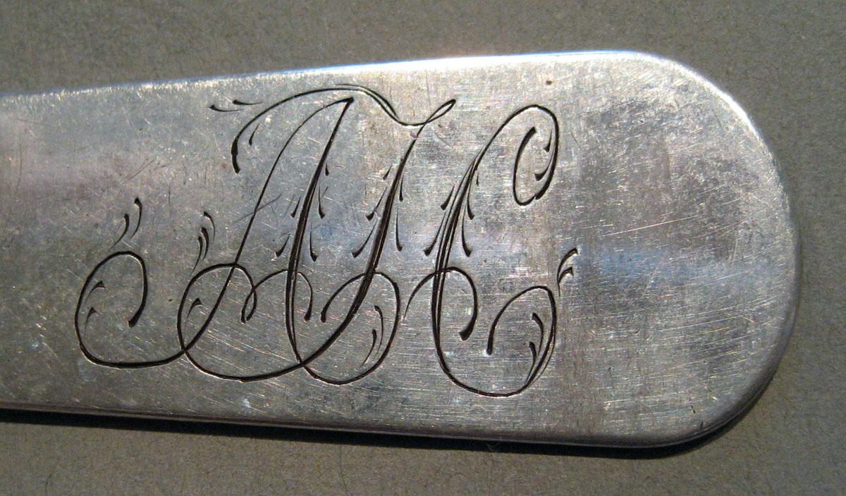 1998.0004.407.002 Silver Spoon engraving underside