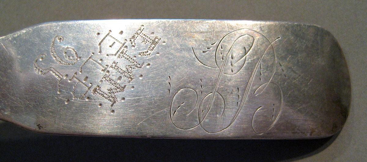 1998.0004.411 Silver Spoon engraving