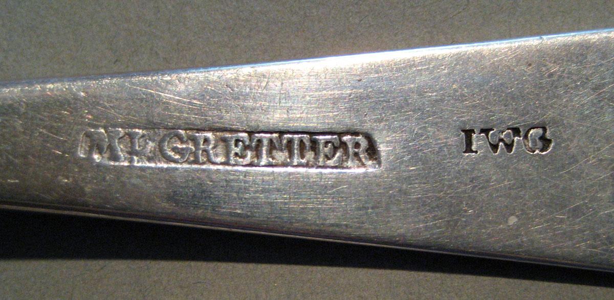1998.0004.412 Silver Spoon marks