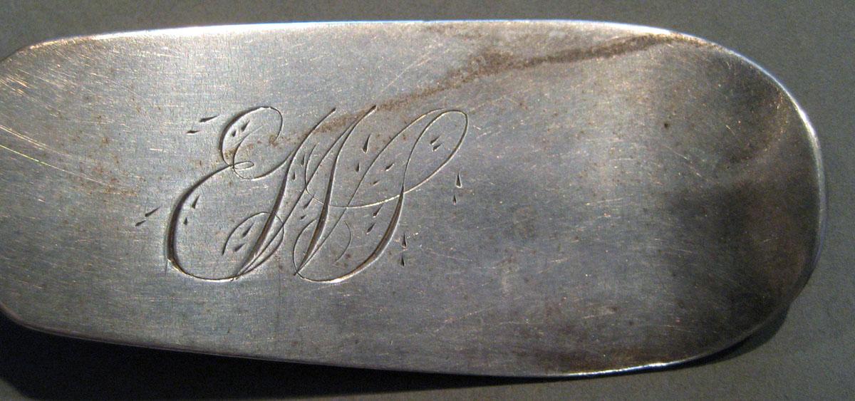 1998.0004.414 Silver Spoon engraving