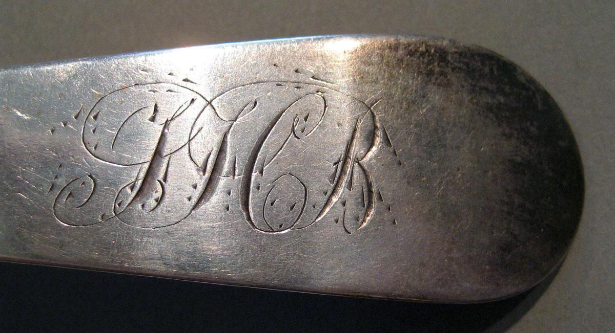 1998.0004.415 Silver Spoon engraving