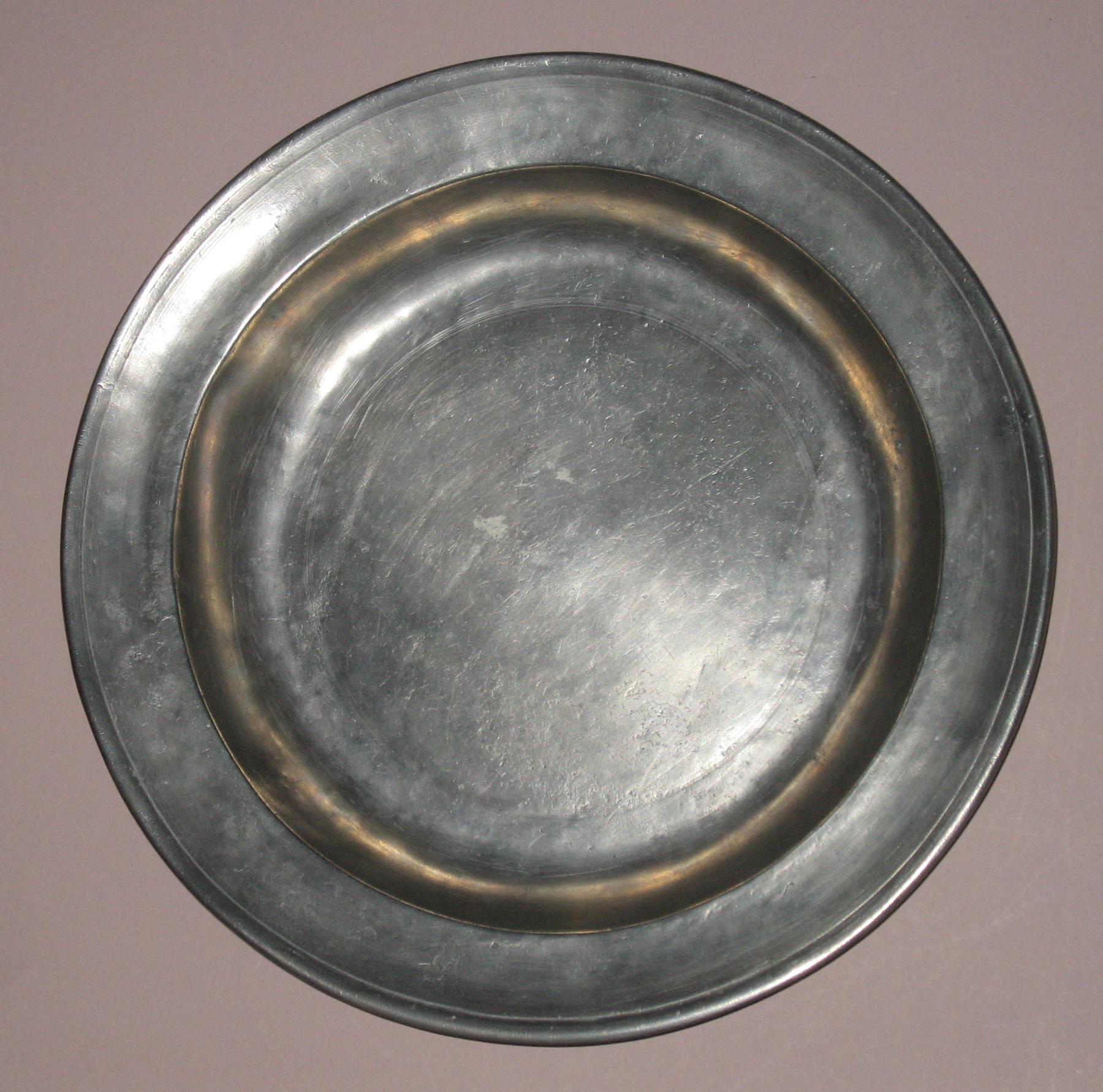 1958.0641 Pewter plate