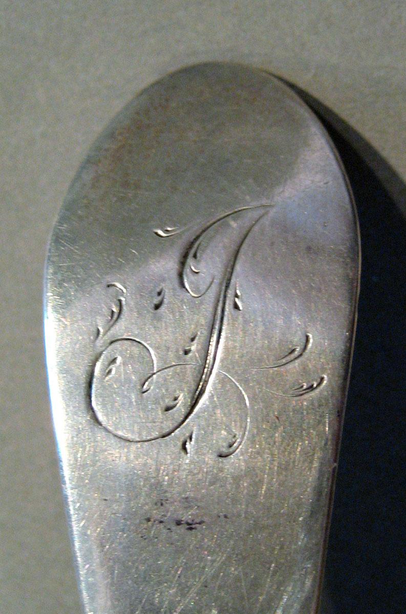 1998.0004.418 Silver Spoon engraving