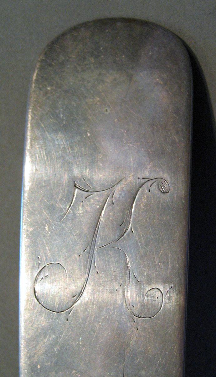 1998.0004.422 Silver Spoon engraving