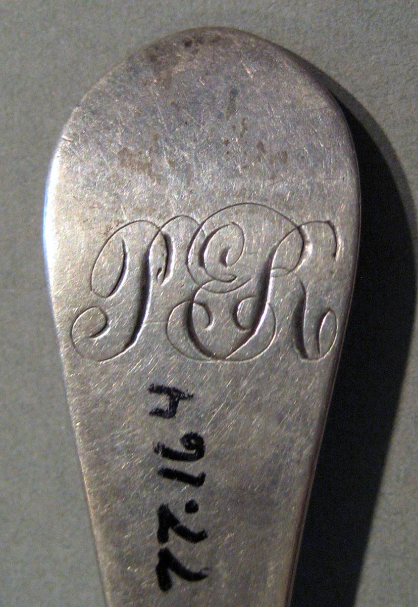 1998.0004.430 Silver Spoon engraving