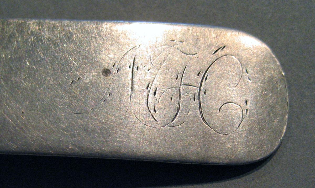 1998.0004.436.001 Silver Spoon engraving