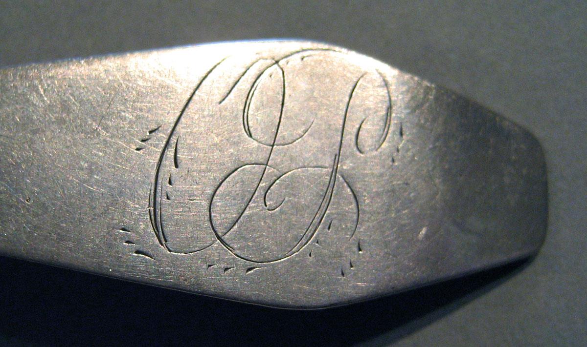 1998.0004.437 Silver Spoon engraving