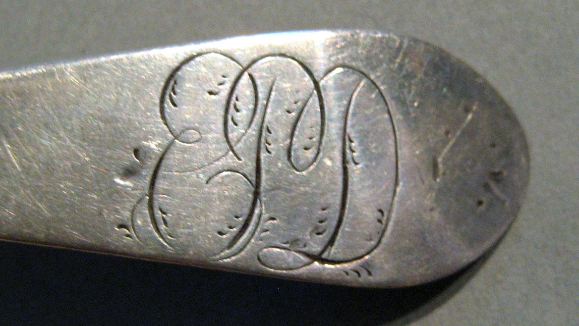 1998.0004.439 Silver Spoon engraving