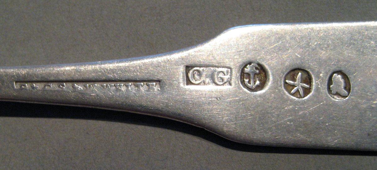 1998.0004.440 Silver Spoon marks