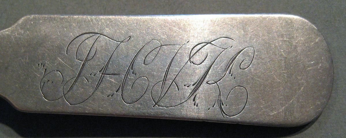 1998.0004.441 Silver Spoon engraving
