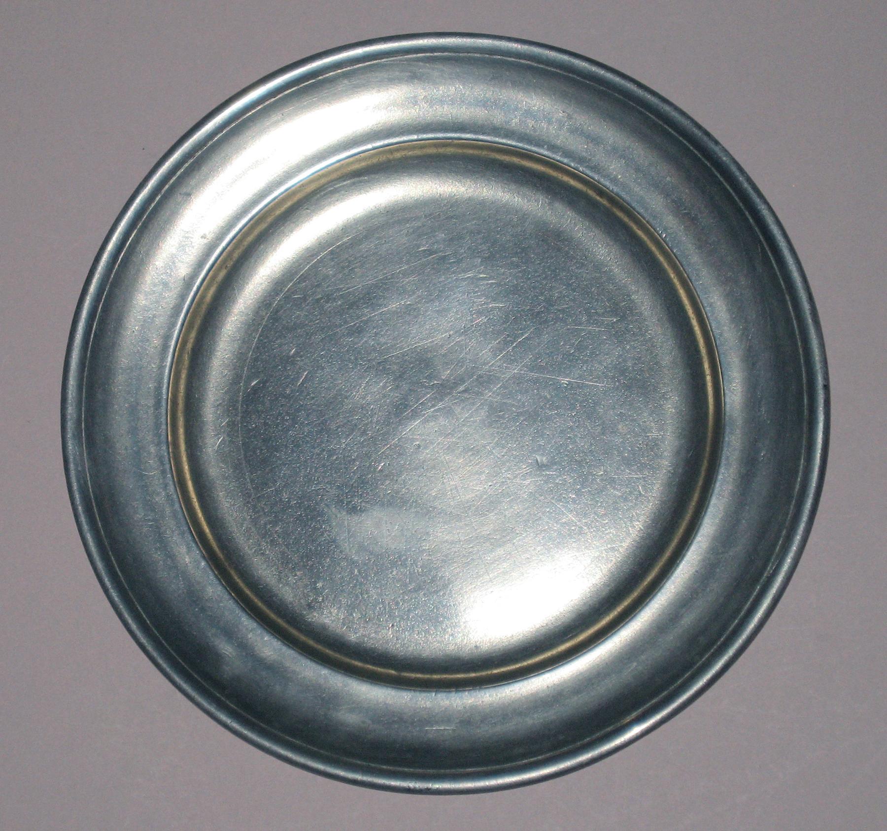 1958.0643 Pewter plate