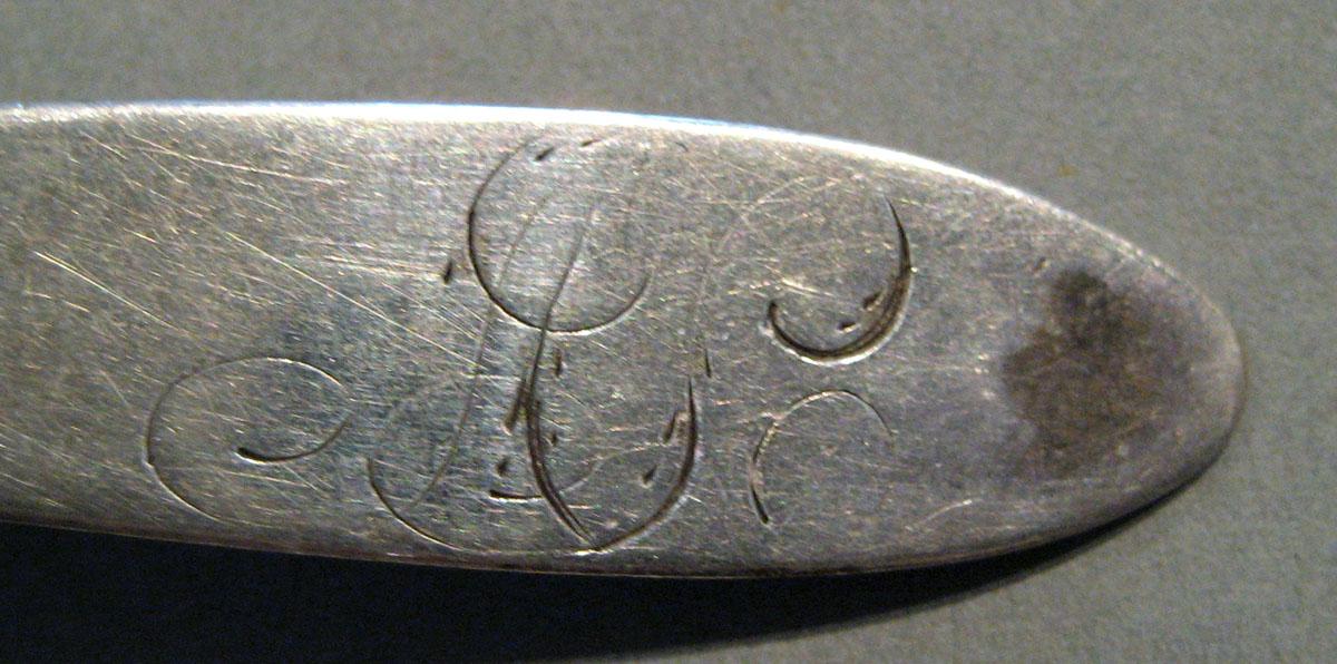 1998.0004.445 Silver Spoon engraving