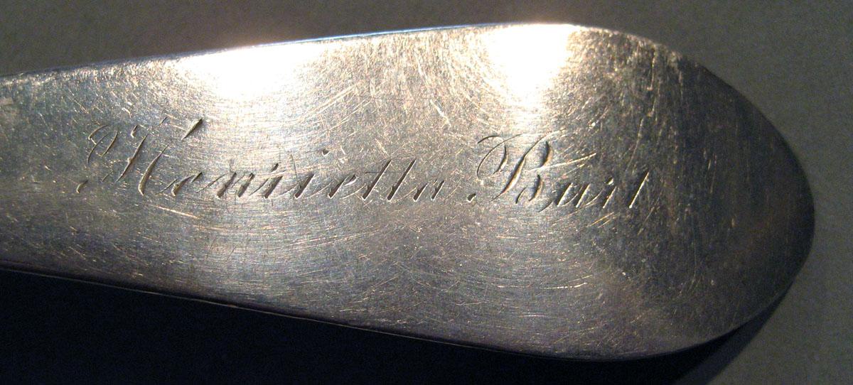 1998.0004.450 Silver Spoon engraving