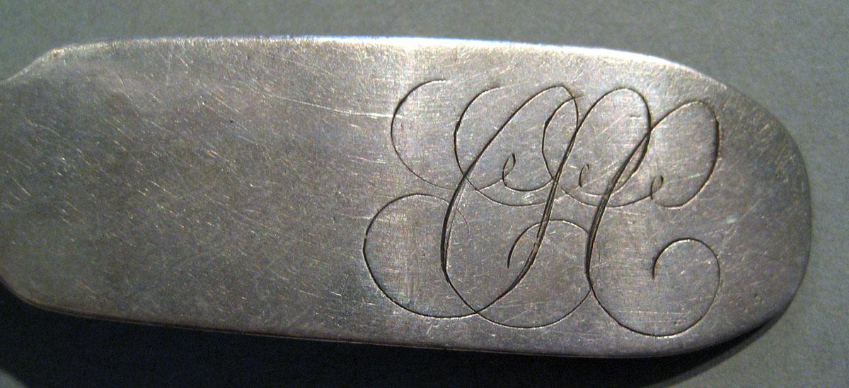1998.0004.452 Silver Spoon engraving