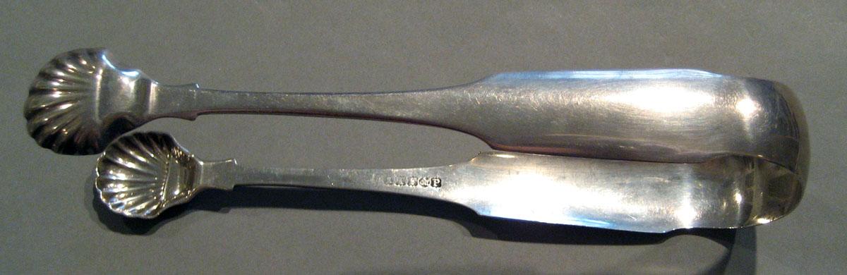 1998.0004.453 Silver Tongs view 2