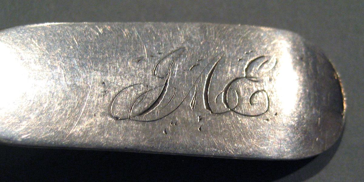 1998.0004.459.002 Silver Spoon engraving