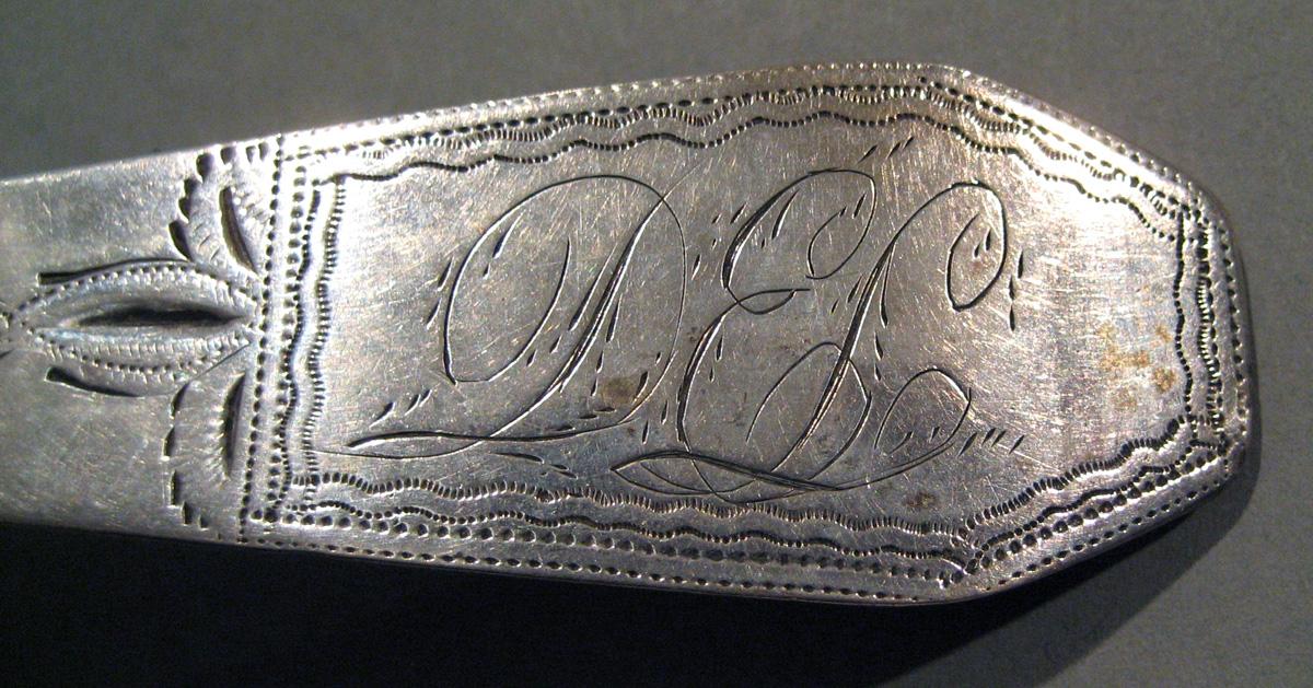 1998.0004.469 Silver Spoon engraving