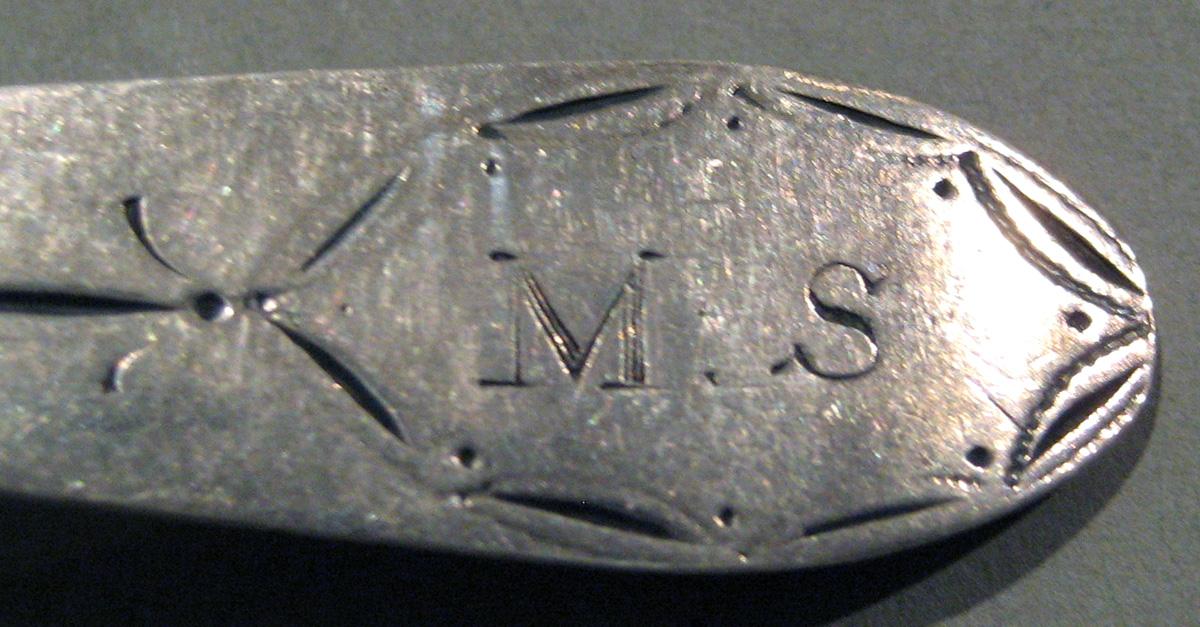 1998.0004.475 Silver Spoon engraving