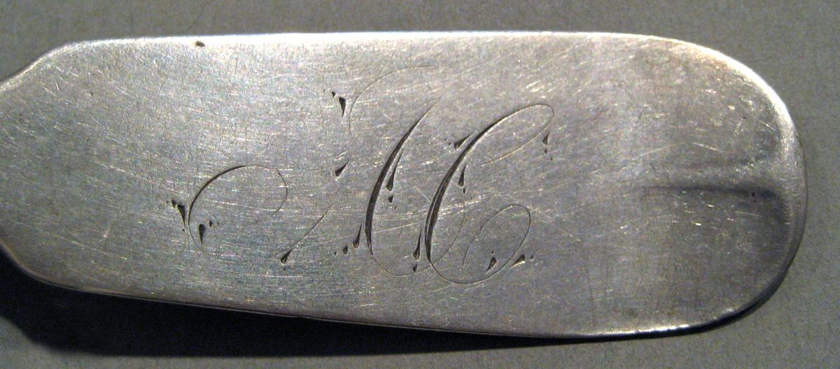 1998.0004.493 Silver Spoon engraving