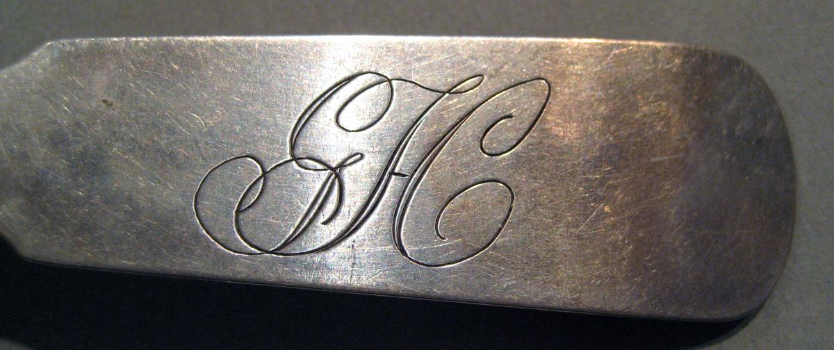 1998.0004.494 Silver Spoon engraving