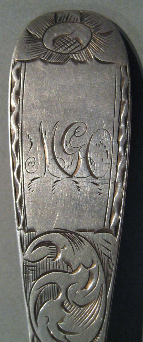 1998.0004.495 Silver Spoon engraving