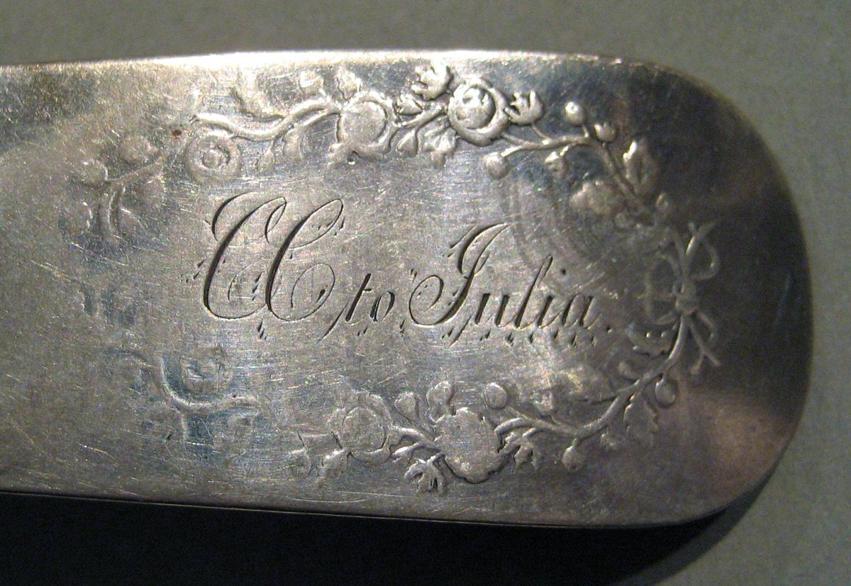 1998.0004.500 Silver Spoon engraving
