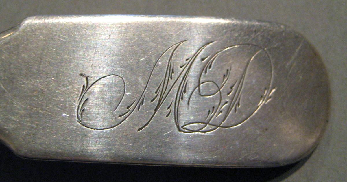 1998.0004.510.002 Silver Spoon engraving