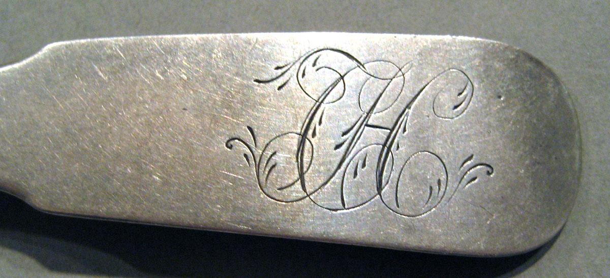1998.0004.516 Silver Spoon engraving