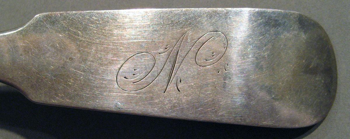 1998.0004.518 Silver Ladle engraving