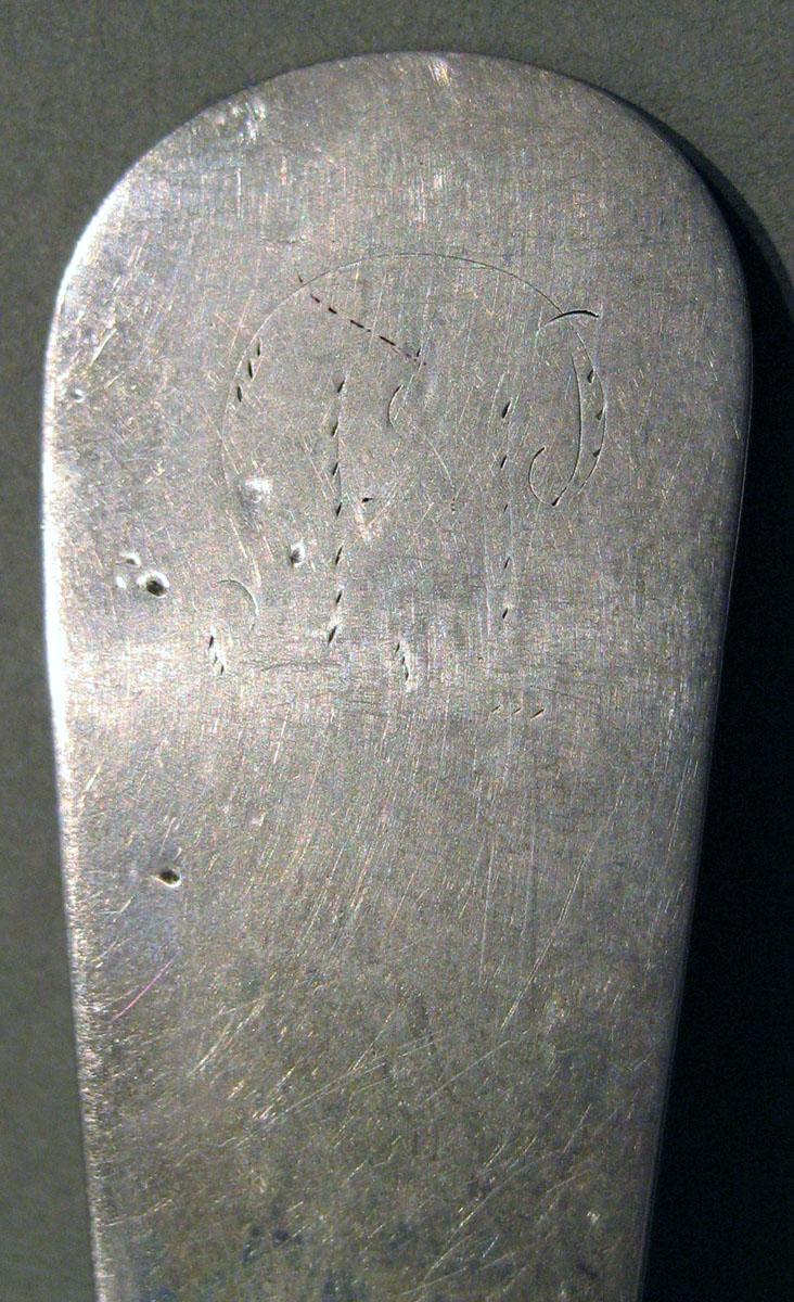 1998.0004.525 Silver Spoon engraving